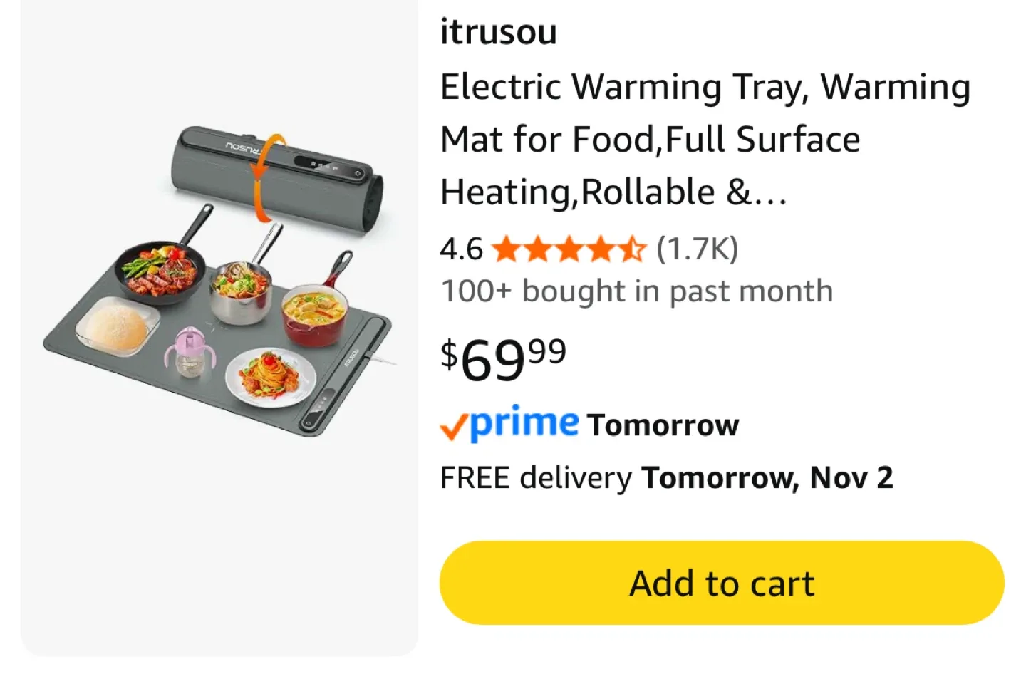 Itrusou Food Warmer New! image indicator(4)