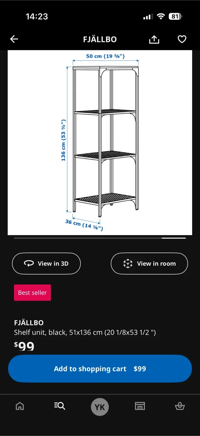 Ikea FJALLBO shelf image indicator(3)