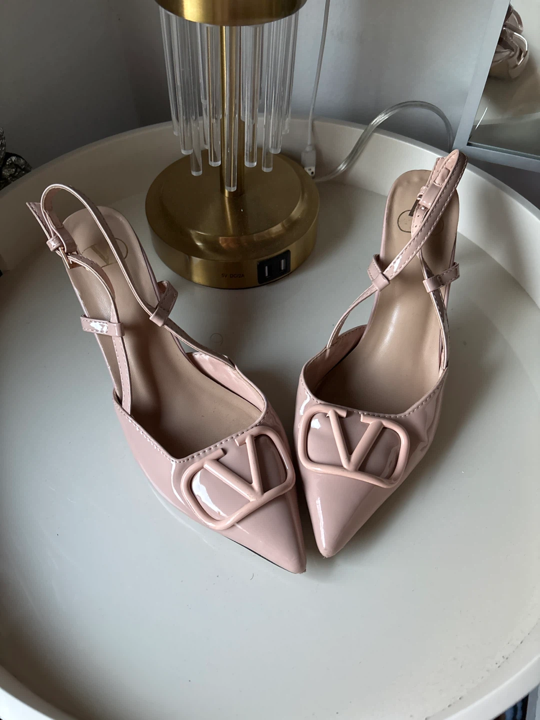 Valentino Blush Pink Heels, Size 7