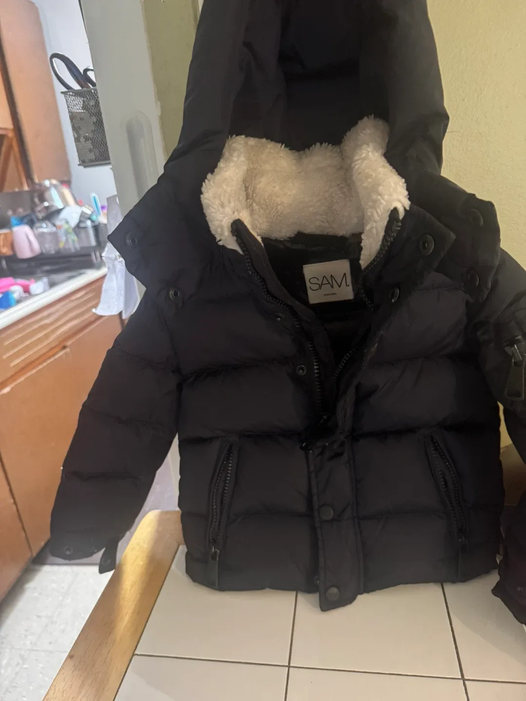 SAM. Black Puffer Jacket image indicator(5)