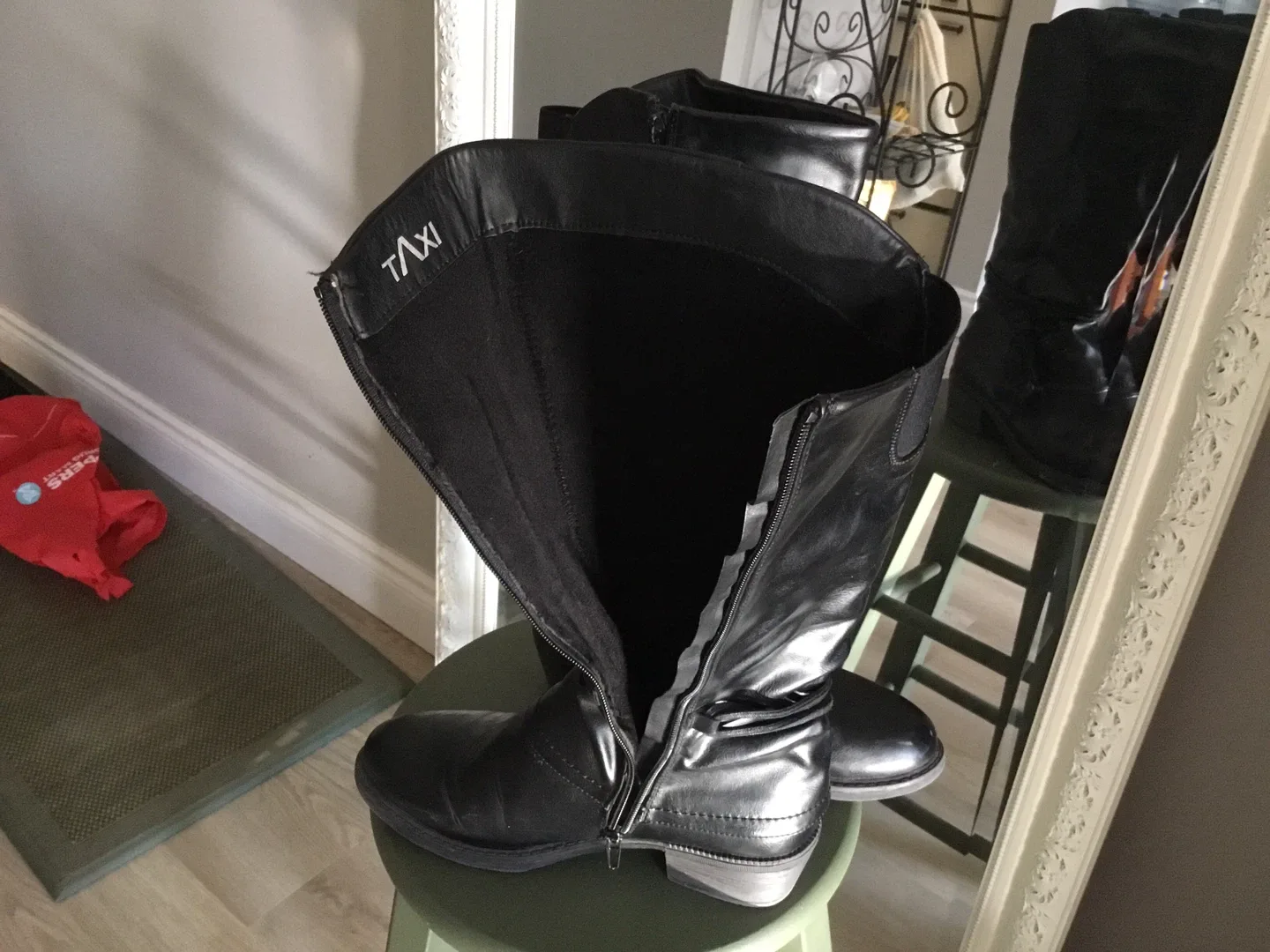 Taxi Black Knee High Boots image indicator(2)