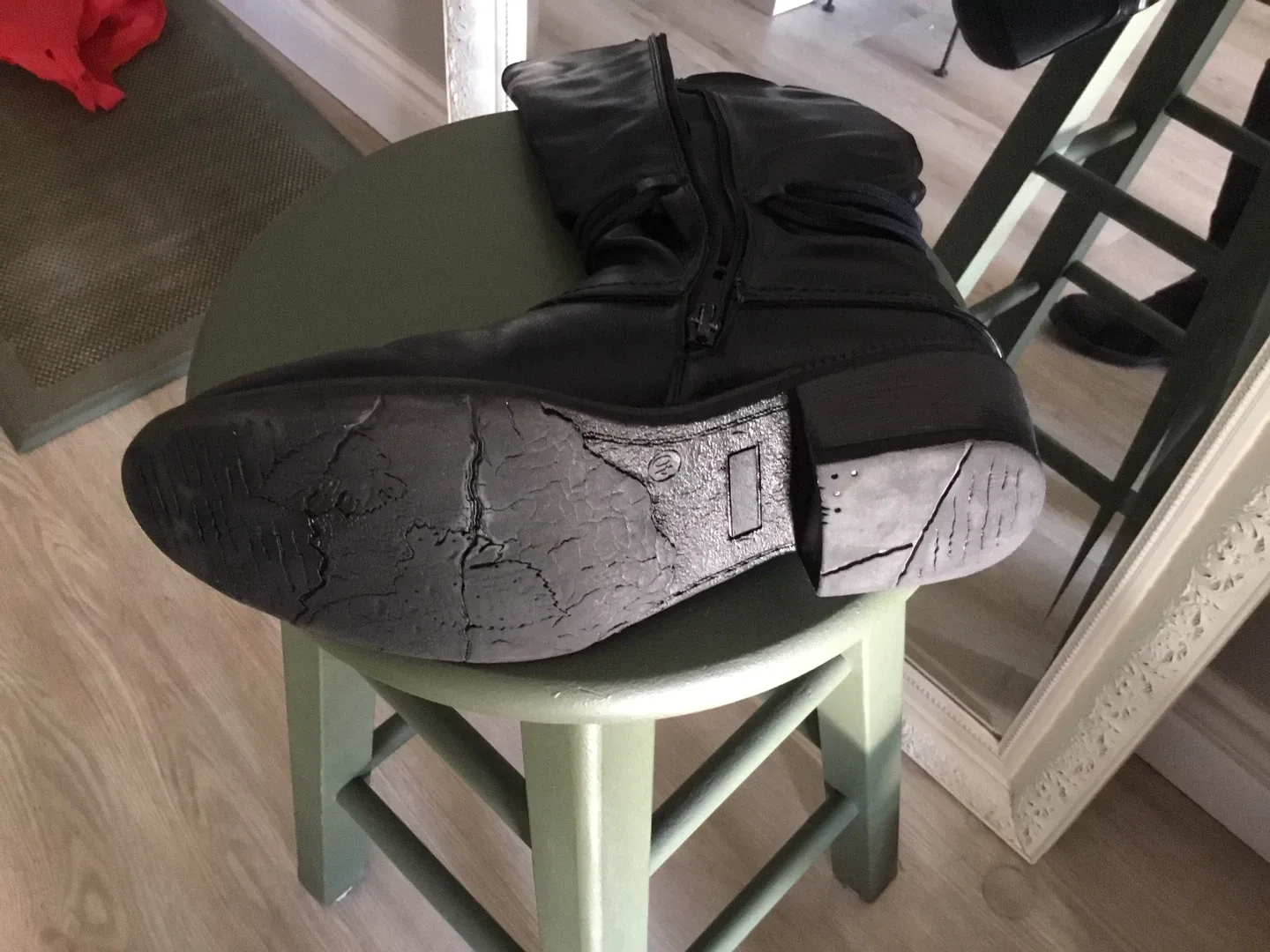 Taxi Black Knee High Boots image indicator(4)