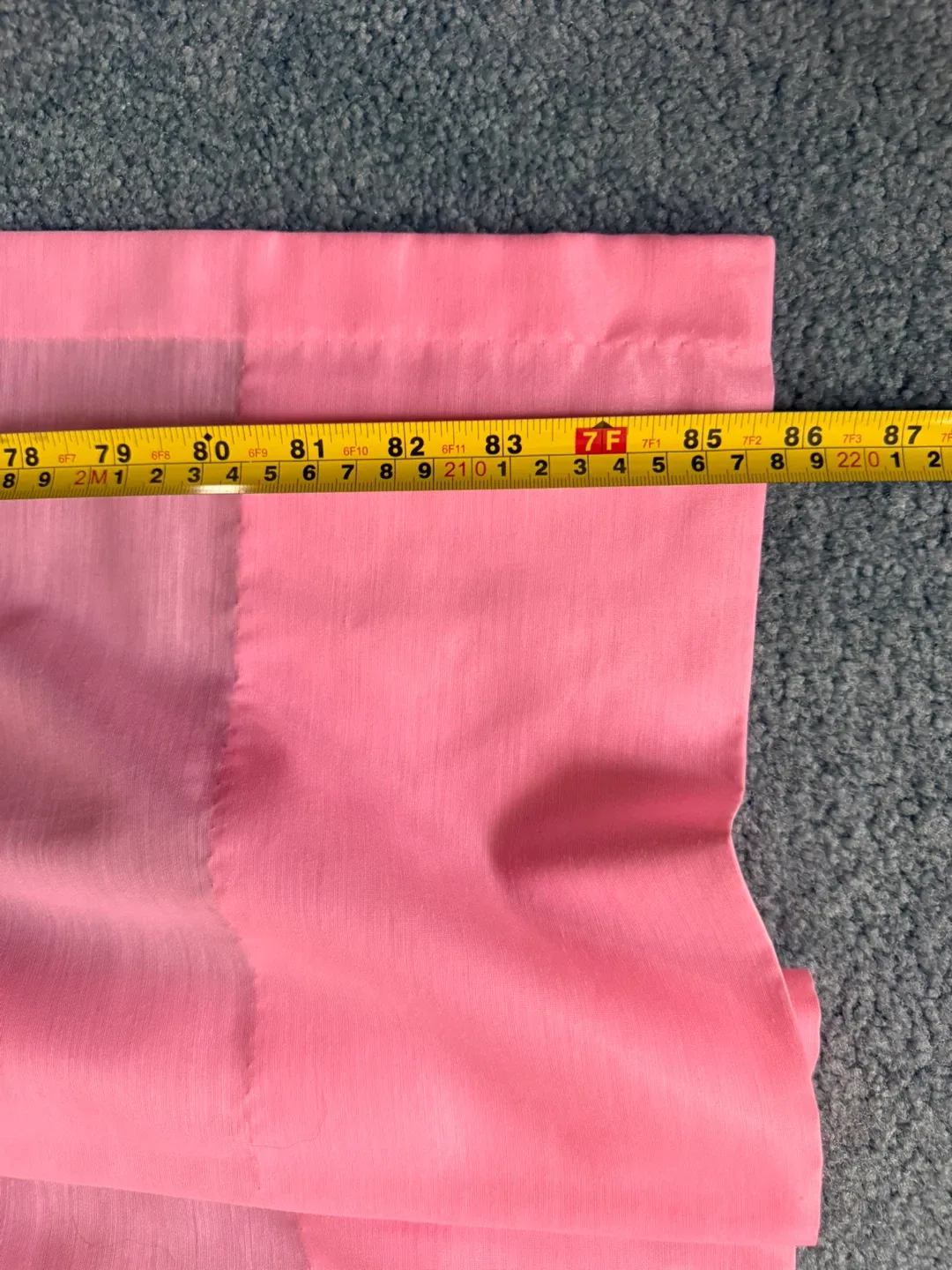 Pink semi-sheer pleated Panel Curtains image indicator(4)