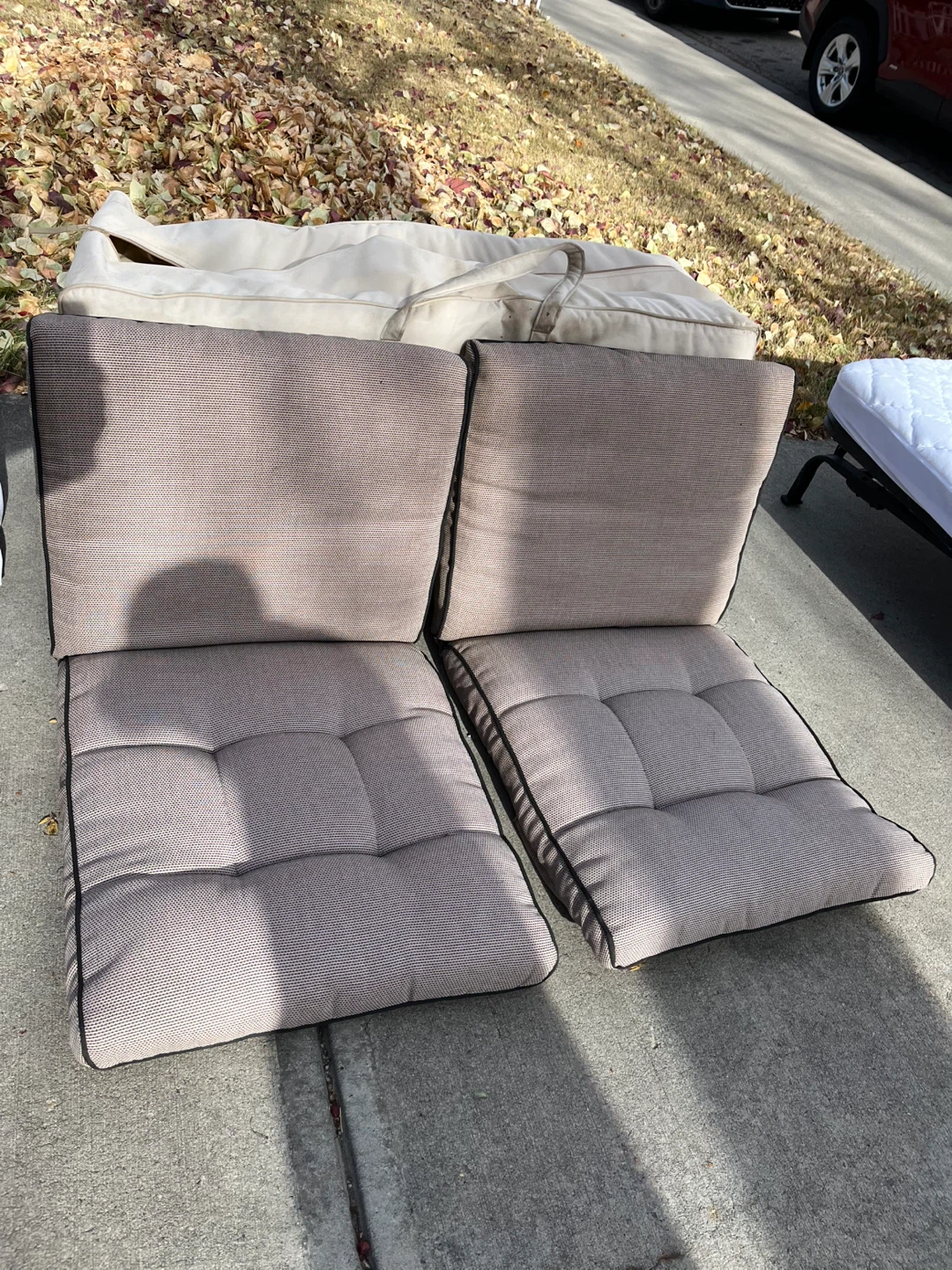 Outdoor 4 Chair Cushions with Carrying Bag - photo 2
