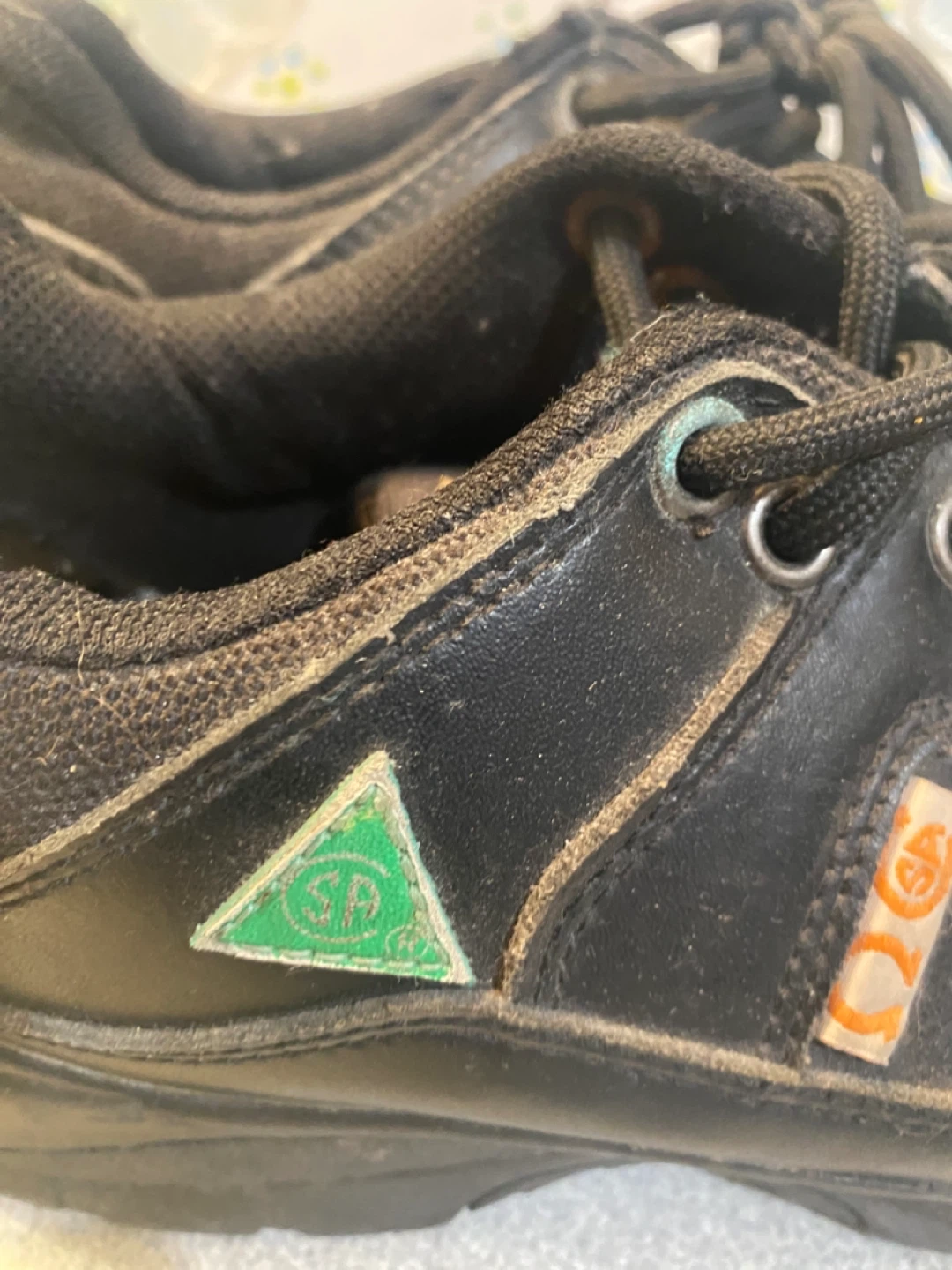 Black safety work Shoes Size 7.5 ( men US 7.5 )