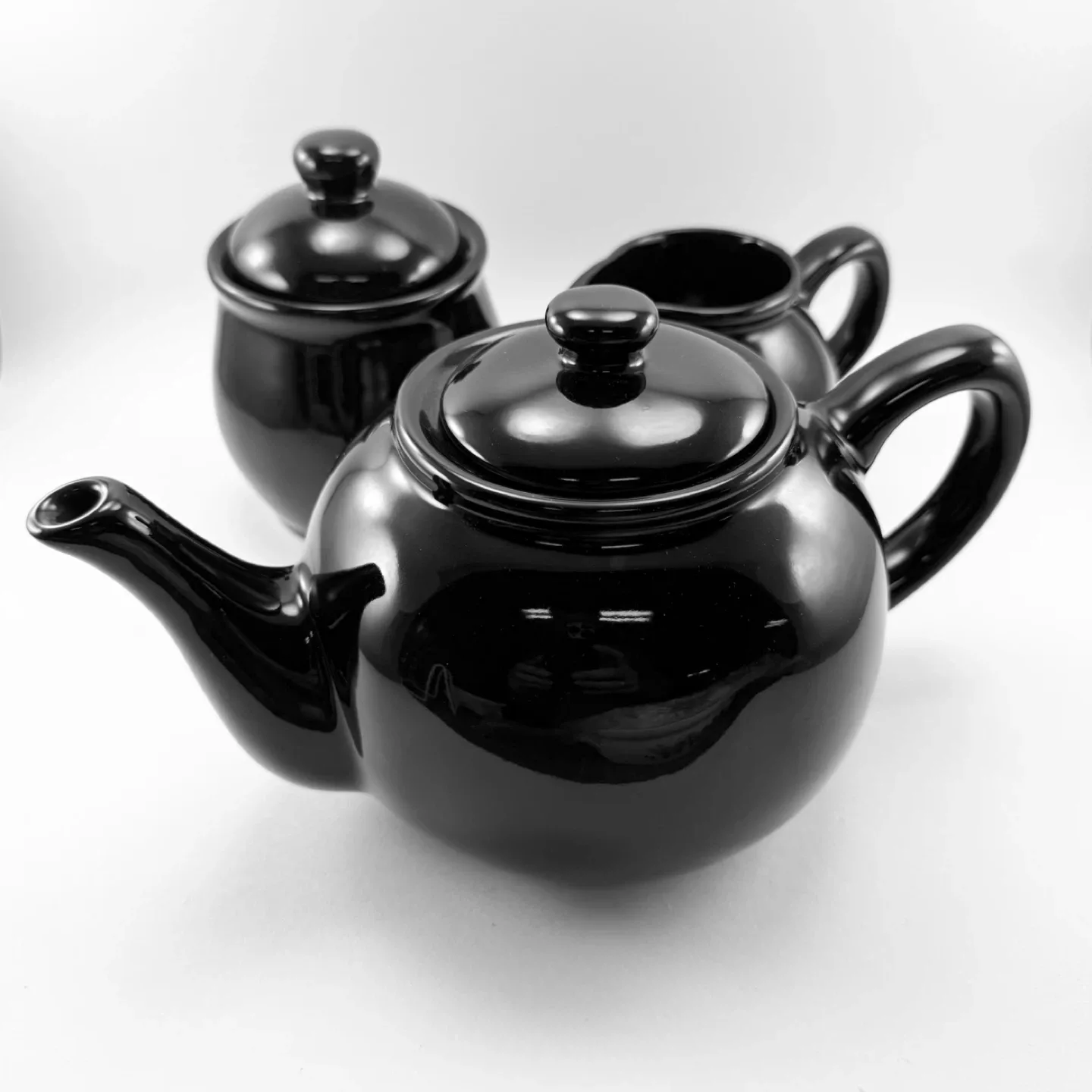 Modern black teapot set thumbnail