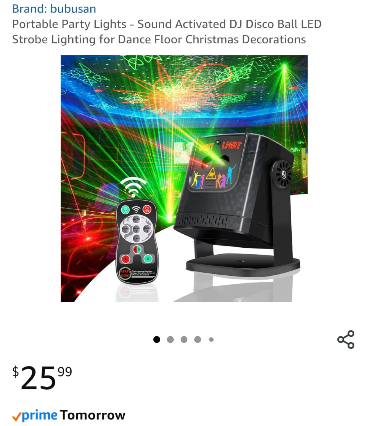 Bubusan Portable Party Lights - DJ Disco Ball LED thumbnail