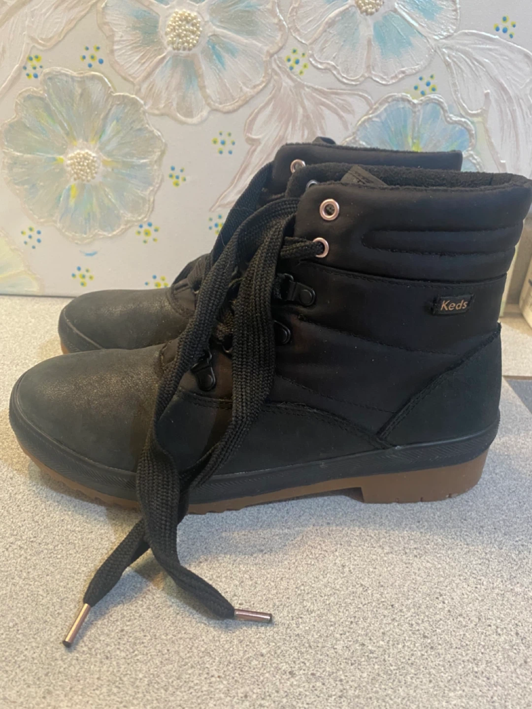 Keds WH61662 Black Winter Boots - Size 8 - photo 2