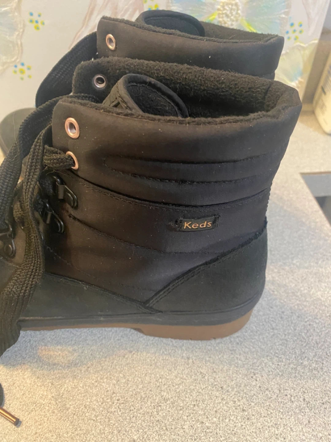 Keds WH61662 Black Winter Boots - Size 8 - photo 3