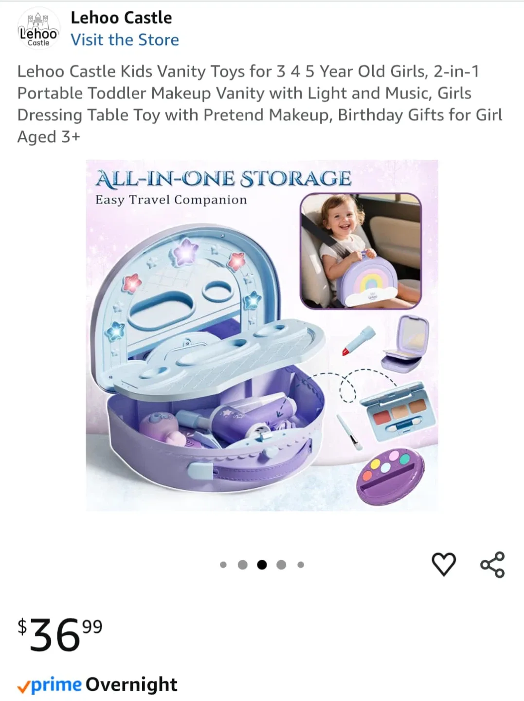 Lehoo Castle Kids Vanity Toy image indicator(2)