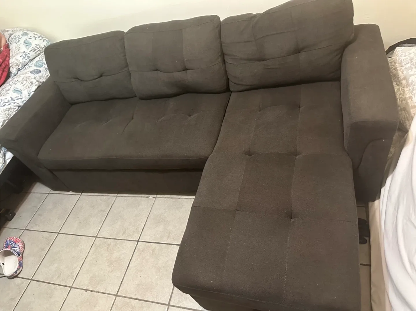 Brown Sectional Sofa with Storage image indicator(5)
