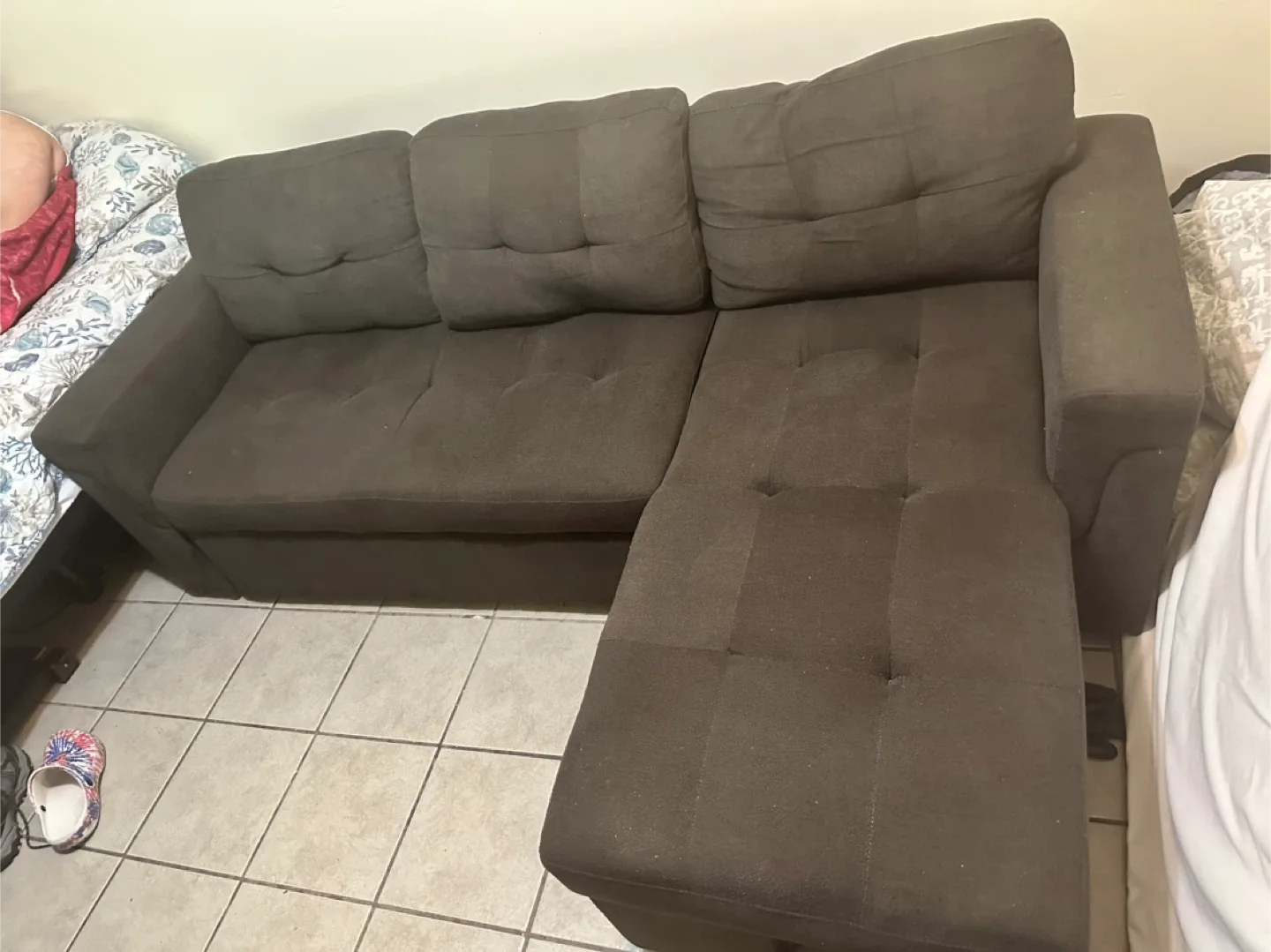 Brown Sectional Sofa with Storage image indicator(6)