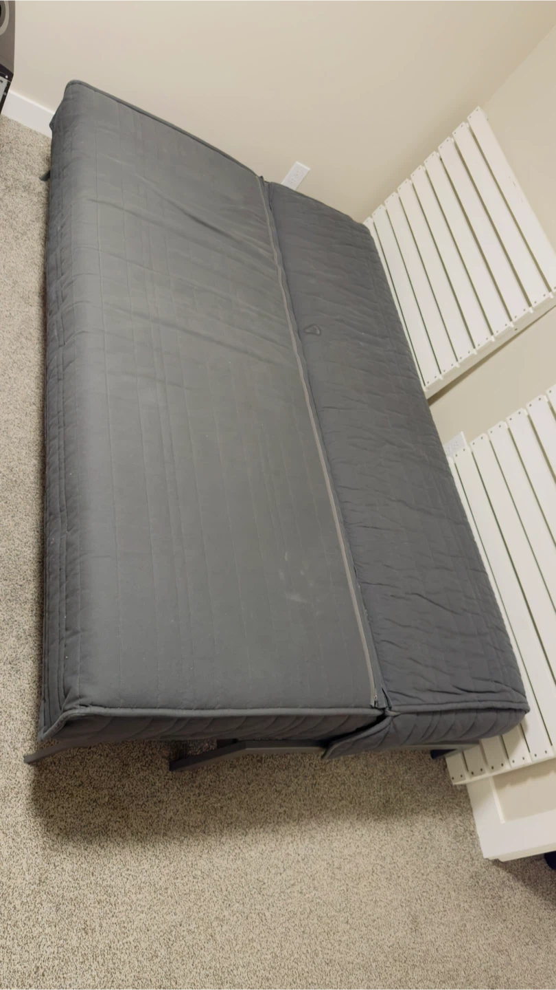 IKEA Nyhamn Grey Futon Sofa Bed - photo 2