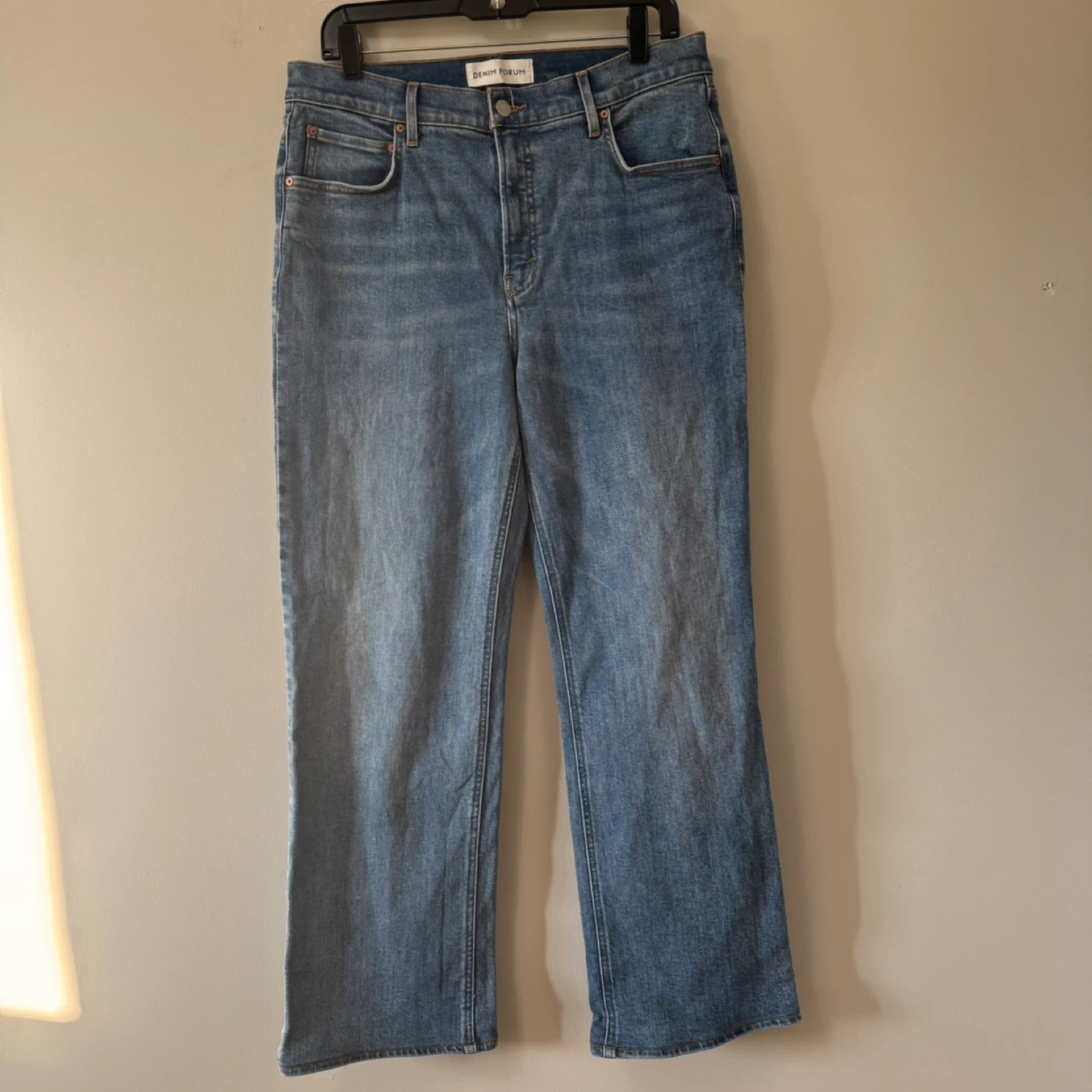 Denim Forum '90s Snatched Mid-Rise Straight Jeans - Size 32