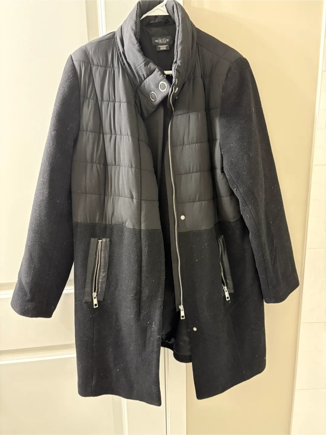 Michel Studio Collection Black Coat - Size 2X