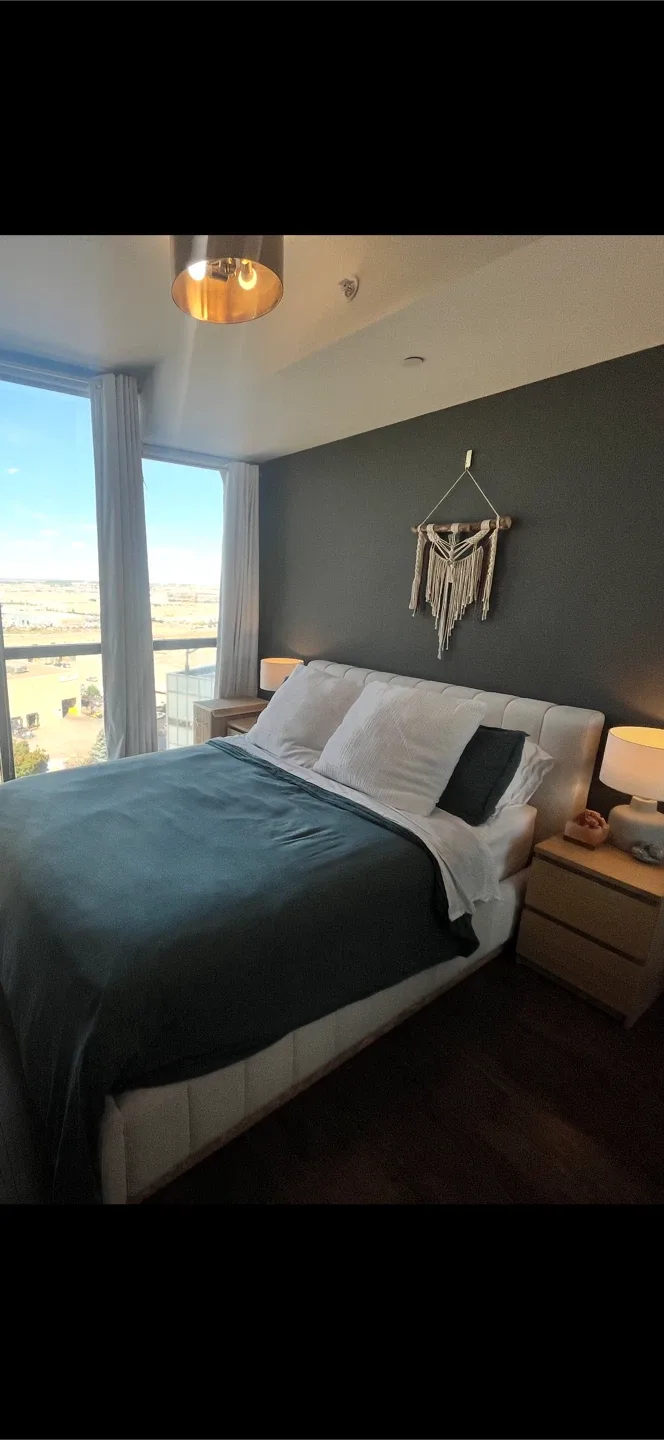 CB2 Forte Channeled White Queen Bed + Mattress image indicator(2)