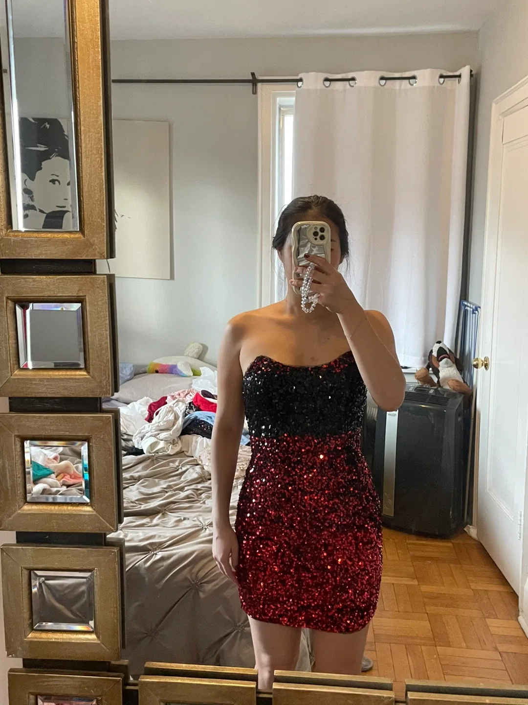Red & Black Sequin Dress thumbnail