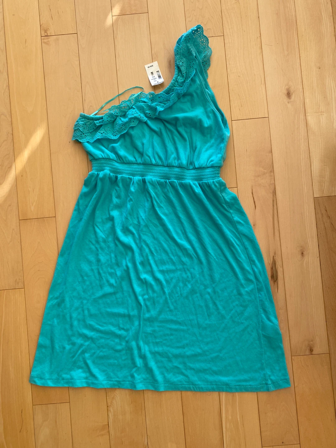 New Aeropostale Teal One-Shoulder Dress - Size S - photo 2