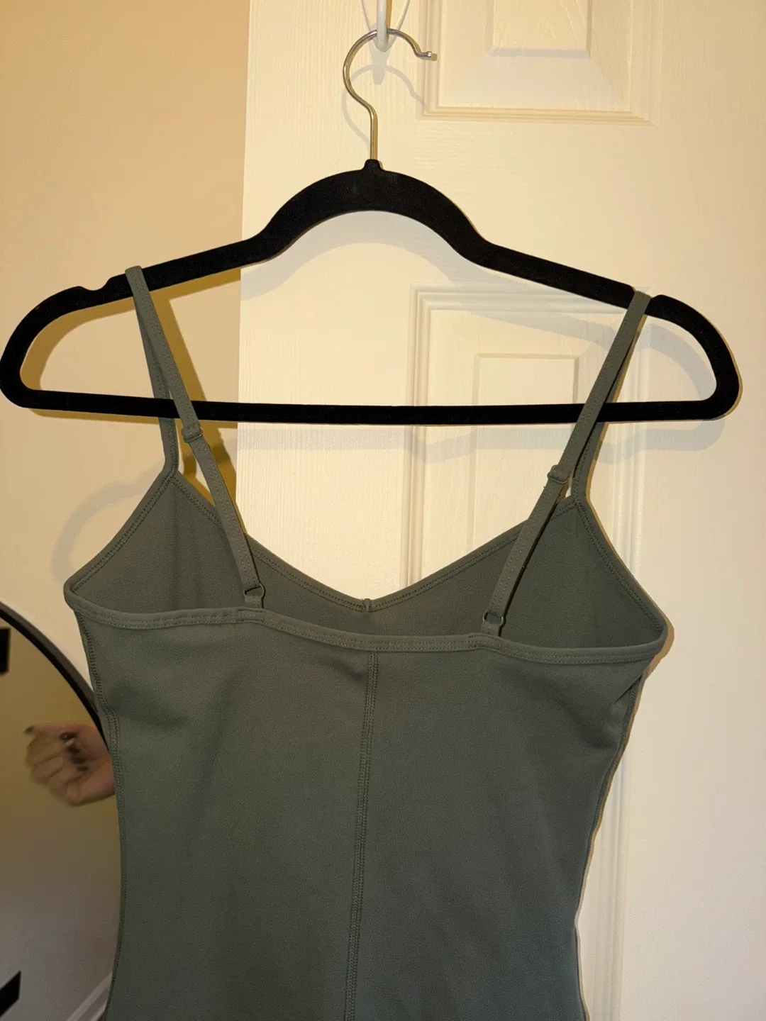 We Wore What Olive Green Romper image indicator(4)