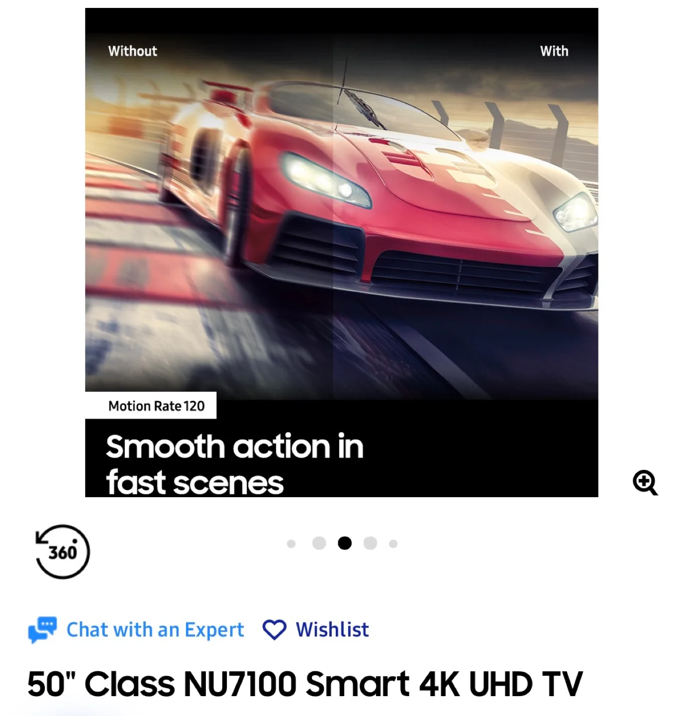 Samsung 50" Class NU7100 Smart 4K UHD TV image indicator(5)