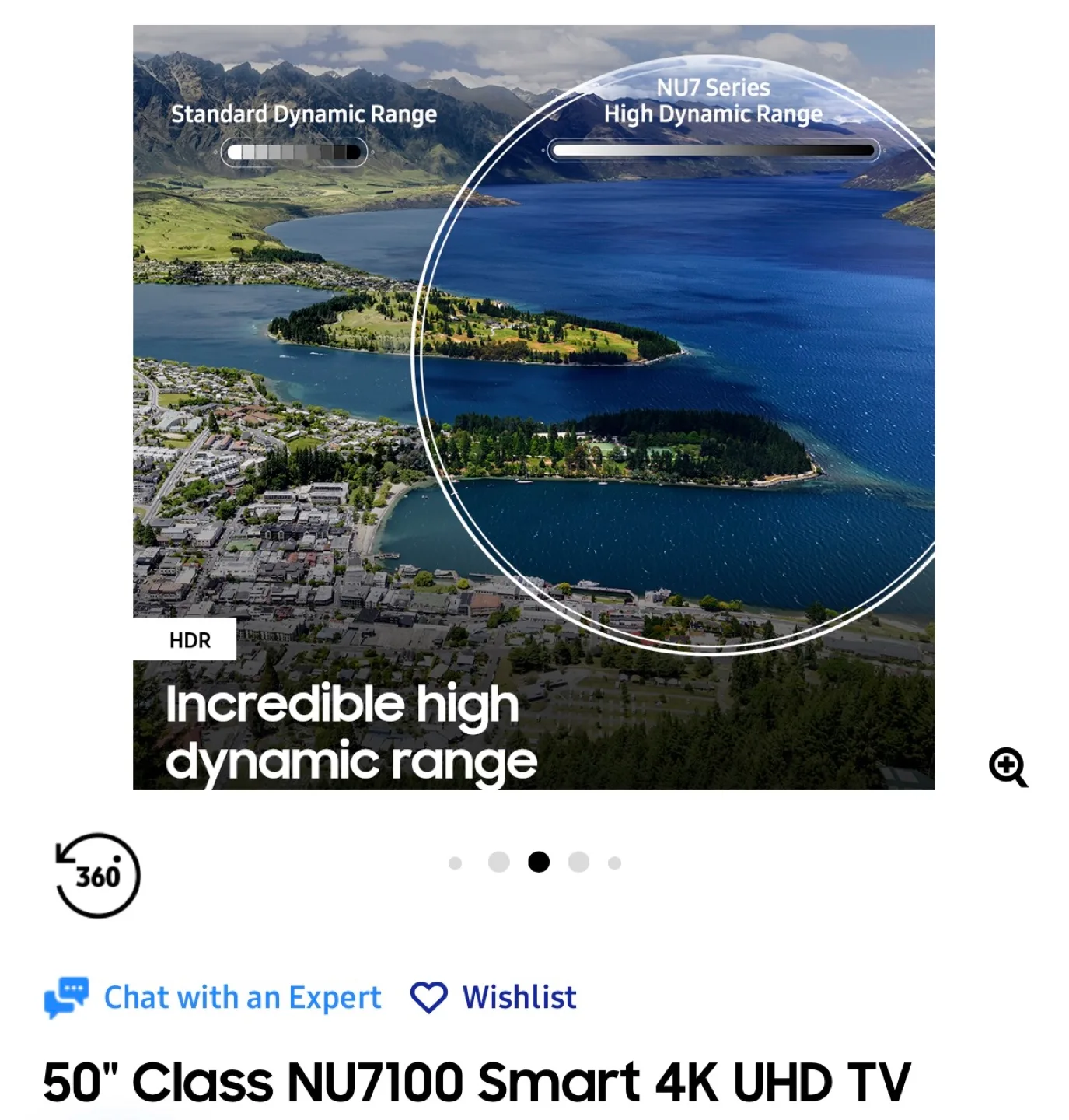 Samsung 50" Class NU7100 Smart 4K UHD TV image indicator(4)