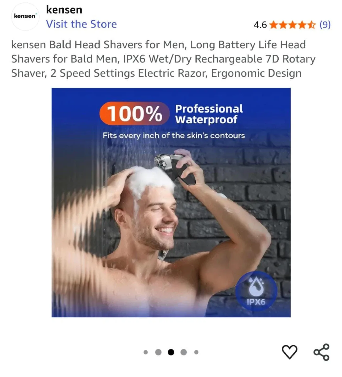 Kensen Bald Head Shaver for Men - Like New! image indicator(3)