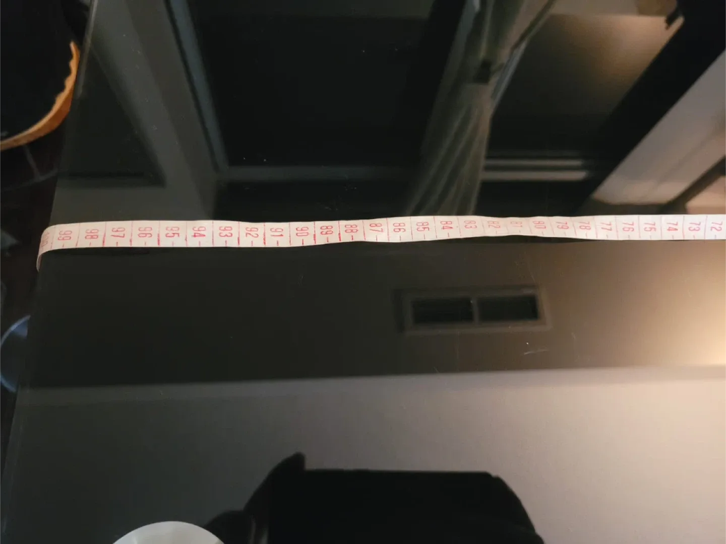 Black Glass TV Stand - 49" Wide image indicator(3)