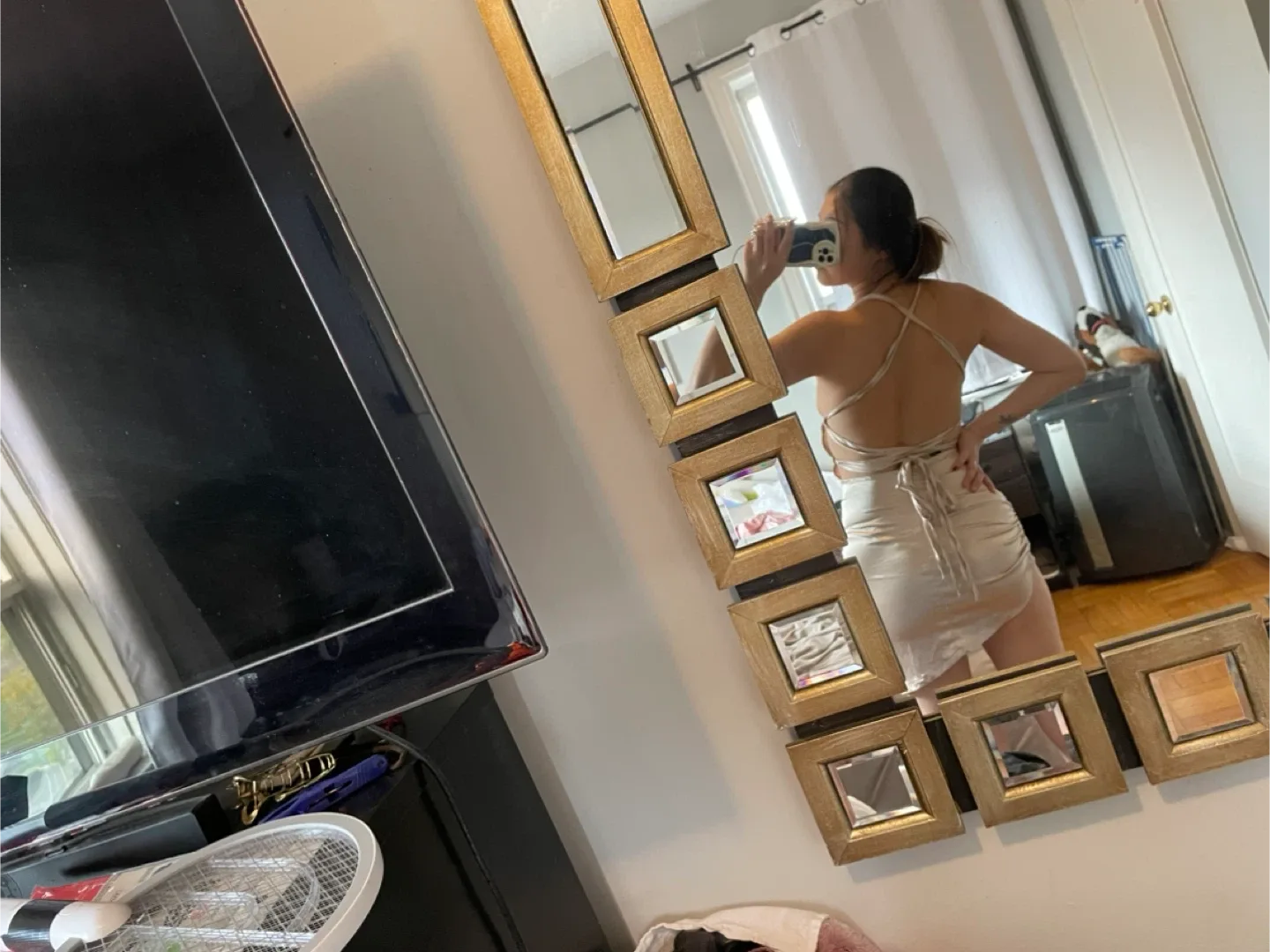 Satin Mini Dress image indicator(4)