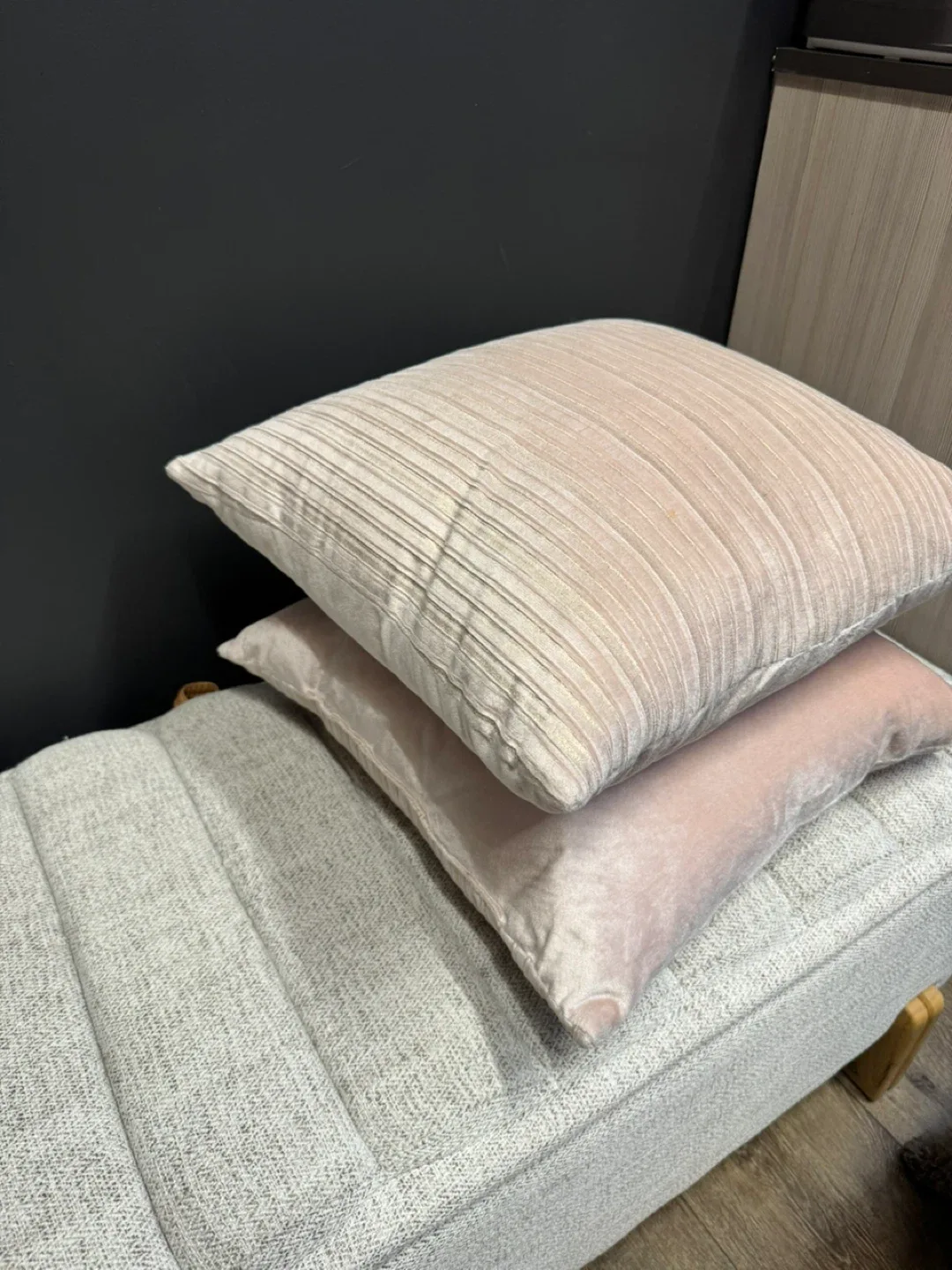 Long Gray Curtains Bar Stool image indicator(6)