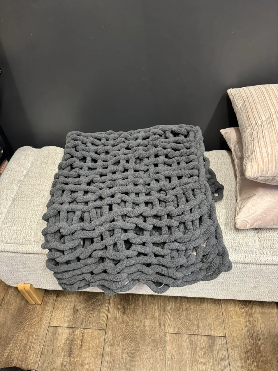 Long Gray Curtains Bar Stool image indicator(5)