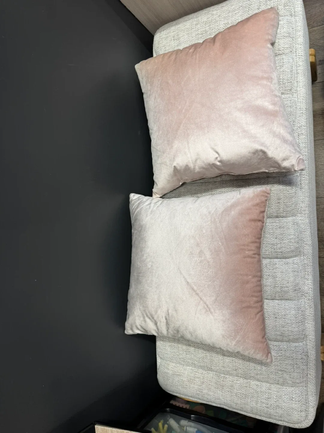 Long Gray Curtains Bar Stool image indicator(7)