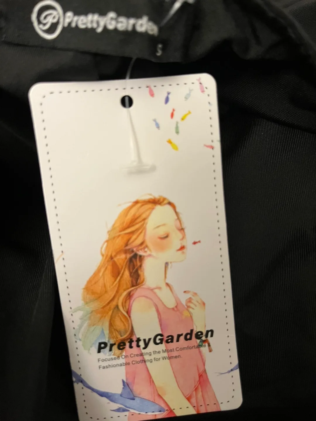 Pretty Garden Black Maxi Dress - Size S thumbnail