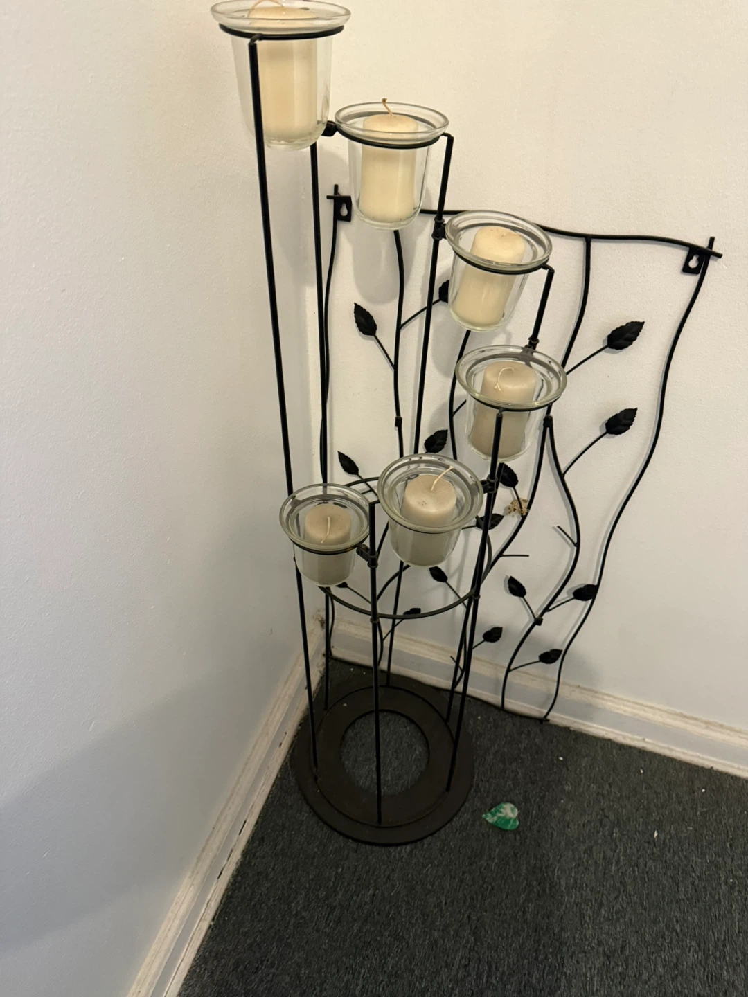 Metal Candle Holder with Glass Cups - photo 5