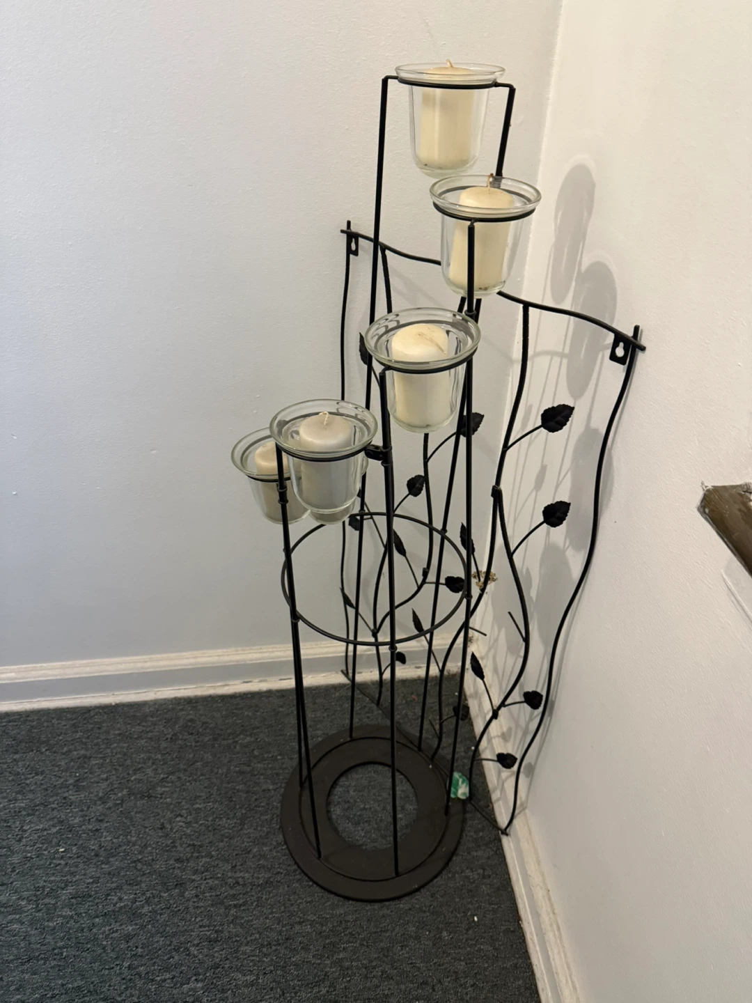 Metal Candle Holder with Glass Cups - photo 3