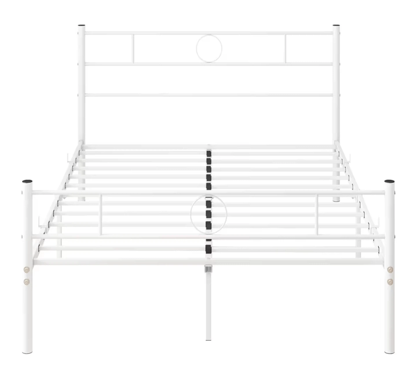 MOVE OUT SALE: White Metal Bed Frame + Mattress - Full Size - photo 2