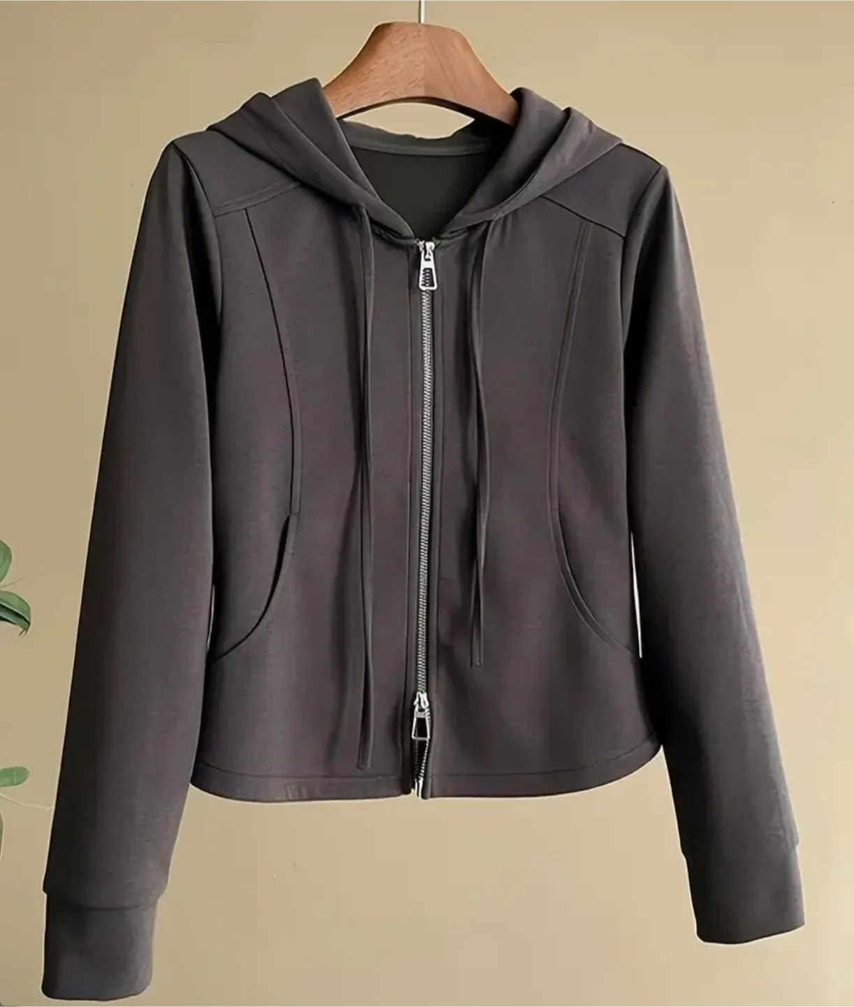 Grey Hoodie & Wide Leg Pants Set image indicator(3)