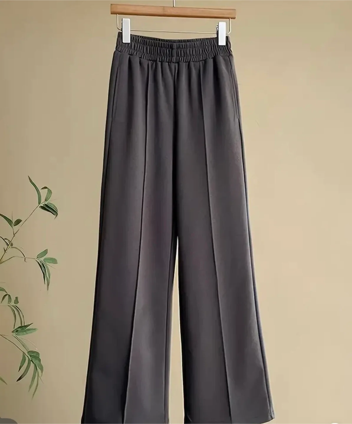 Grey Hoodie & Wide Leg Pants Set image indicator(4)