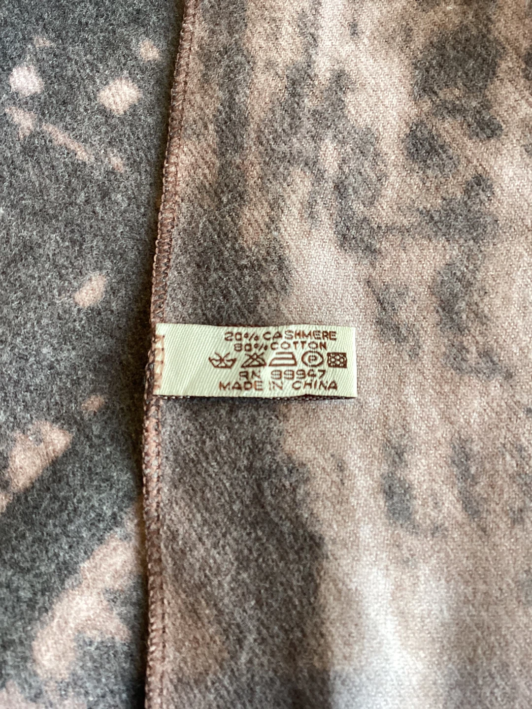 LARGE CASHMERE BLEND SCARF - photo 2