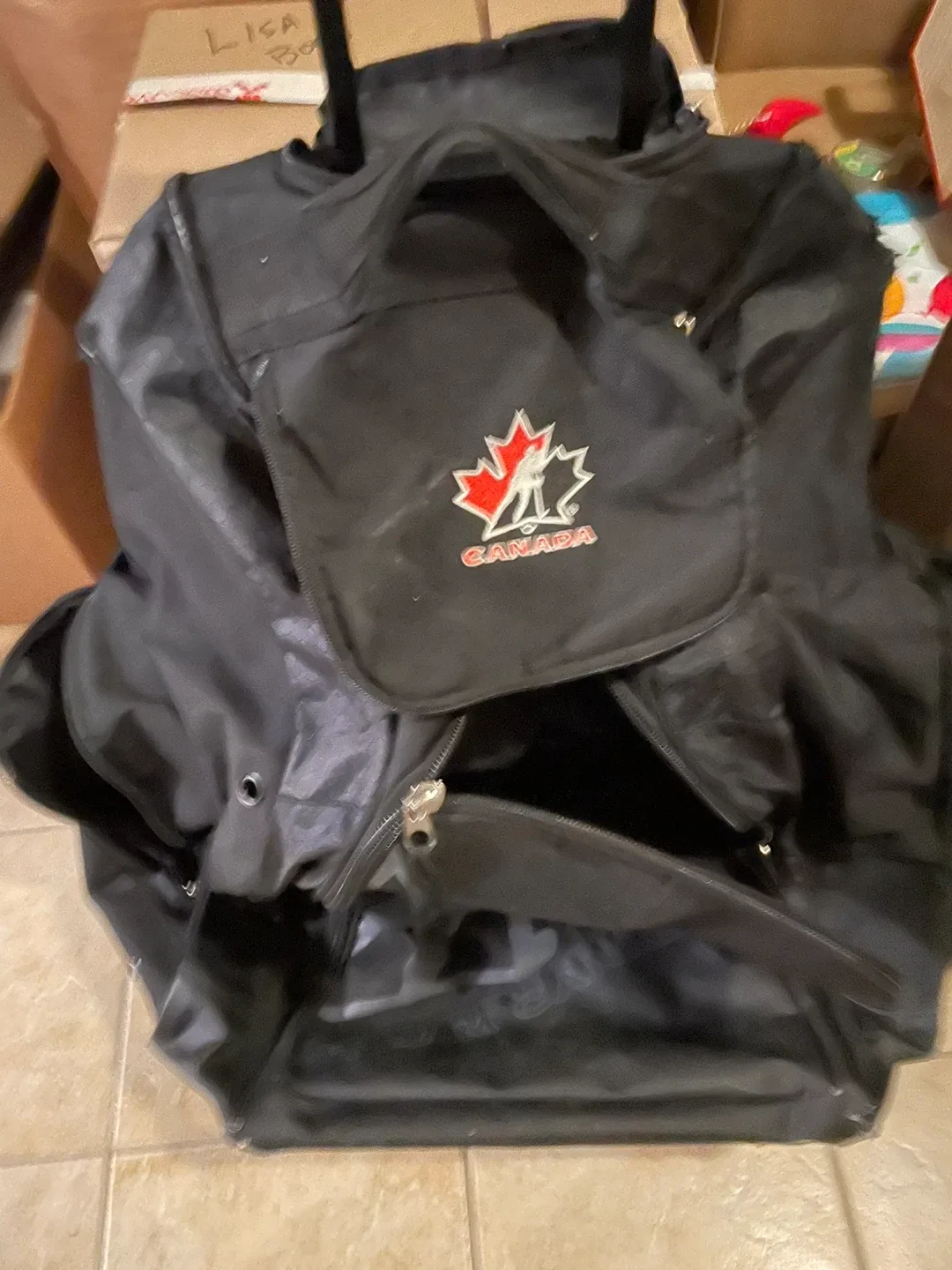 Canada Hockey Equipment Bag - Black