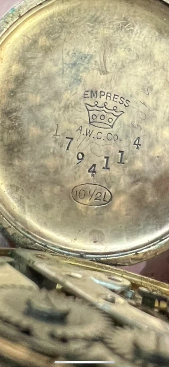 Empress A.W.C.Co. Antique Pocket Watch - photo 4