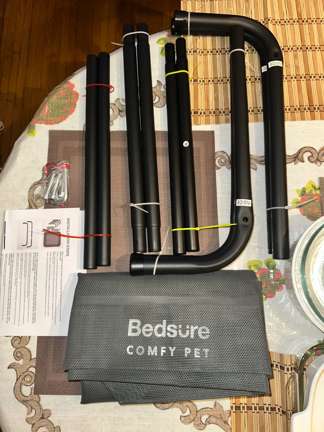 BRAND NEW XXL Elevated Pet Bed, Solid Iron Bed - Gray image indicator(2)