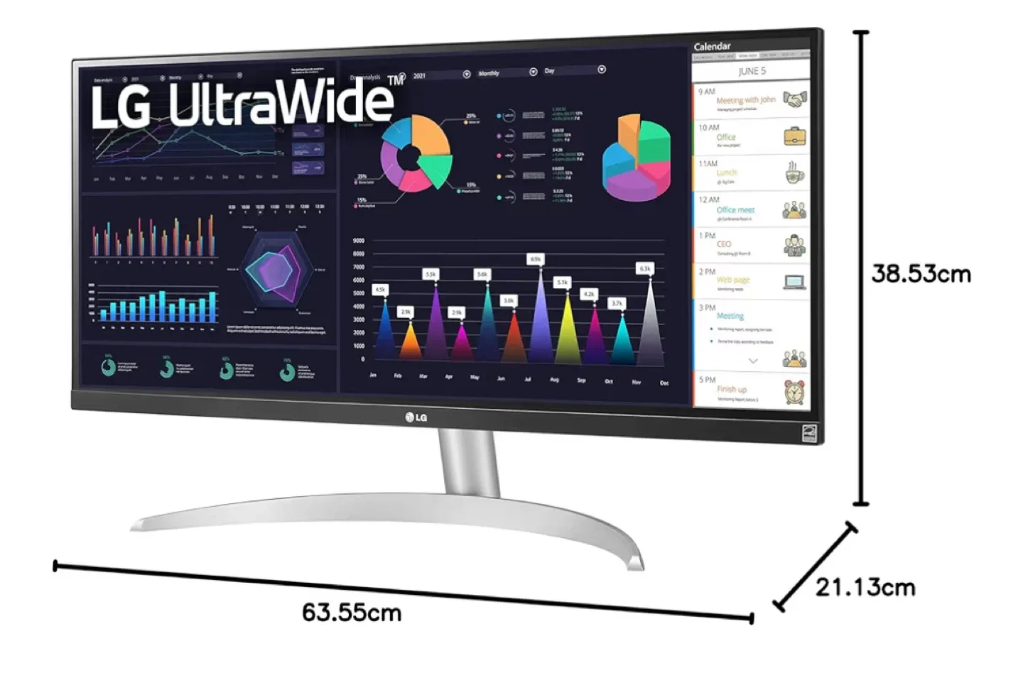 LG 25" UltraWide Monitor 26WQ500 image indicator(3)
