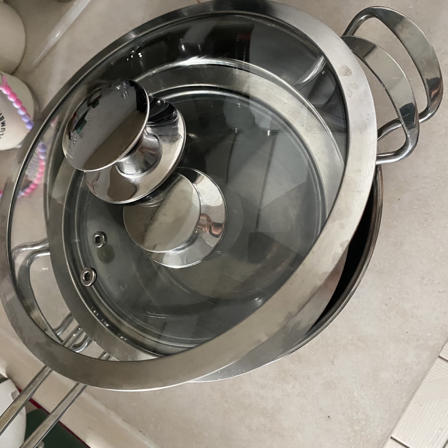 Stainless Steel Pots with Lids - Set of 3 - photo 2
