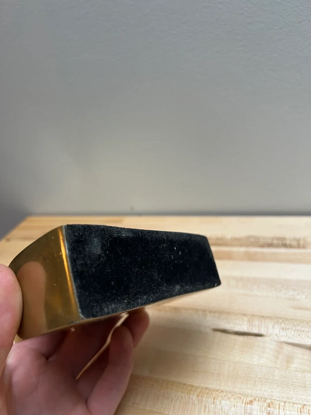 Brass Half Moon candle base image indicator(4)