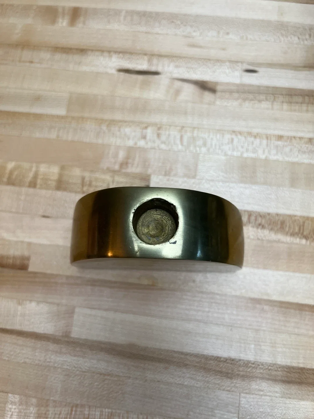 Brass Half Moon candle base image indicator(3)