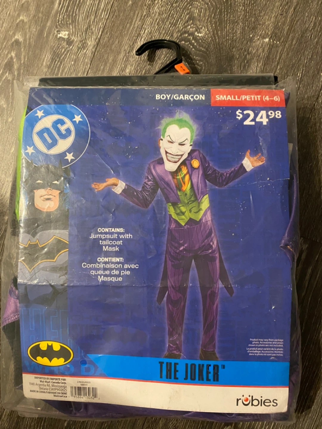 New Joker Costume - Size Small (4-6) - photo 2