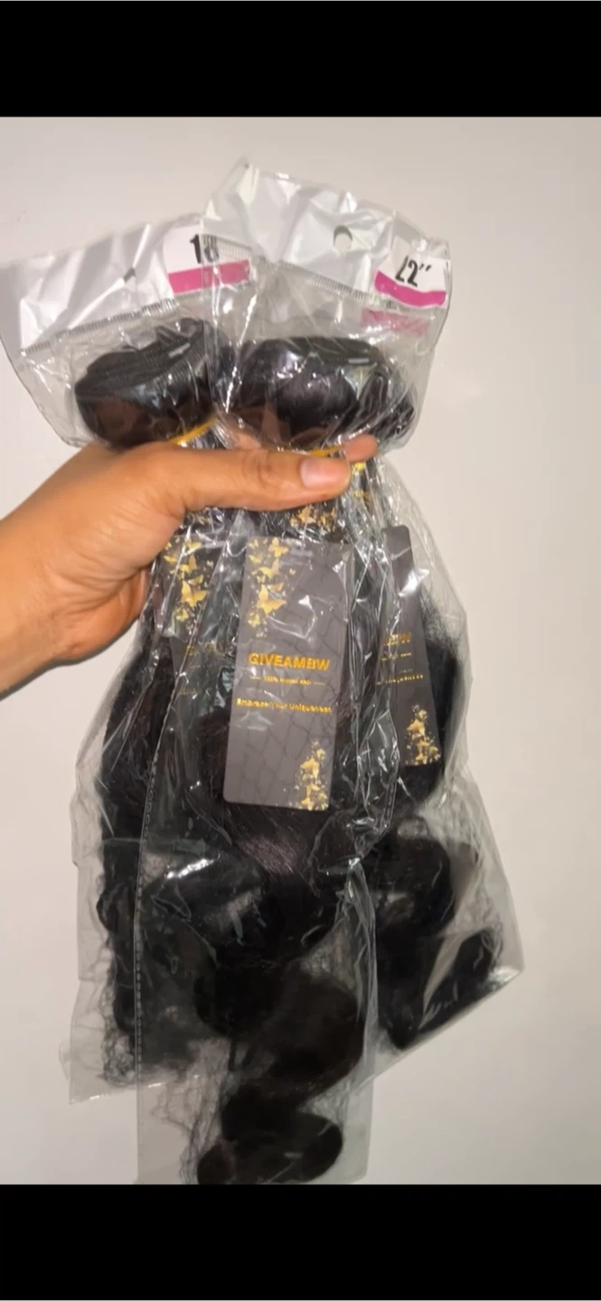 GIVEAMBW Hair Bundles 18" 20” 22"