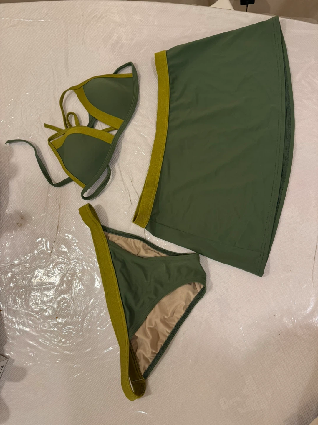 Green Swimsuit Set