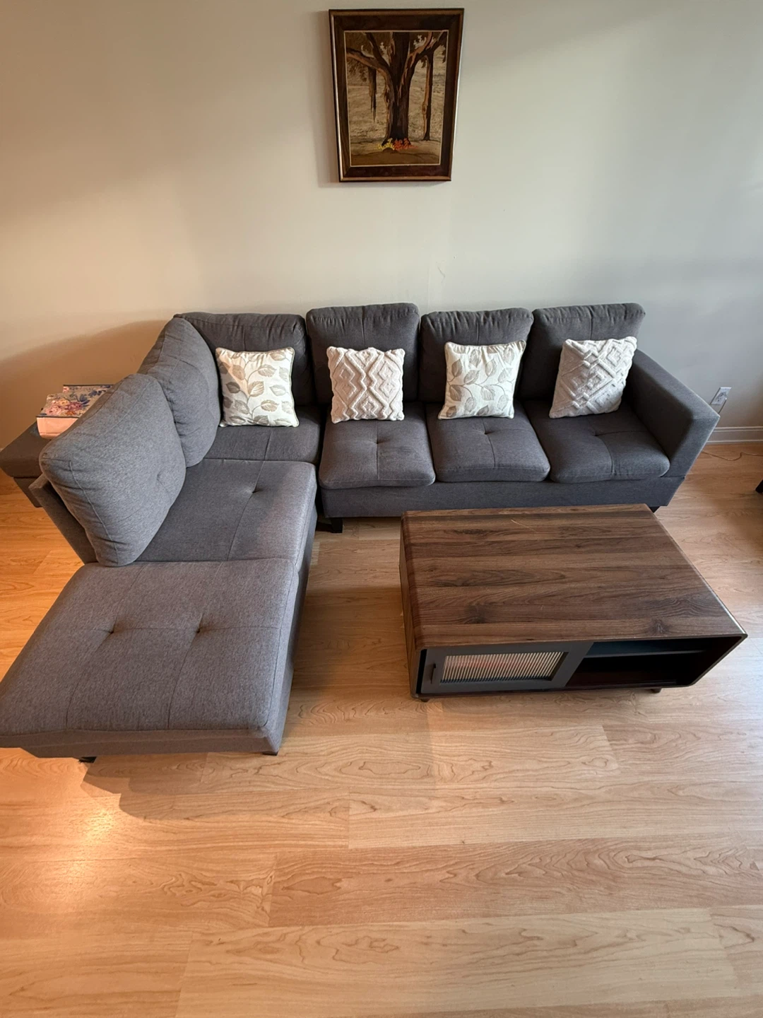 Grey 5 Seater Sectional Sofa