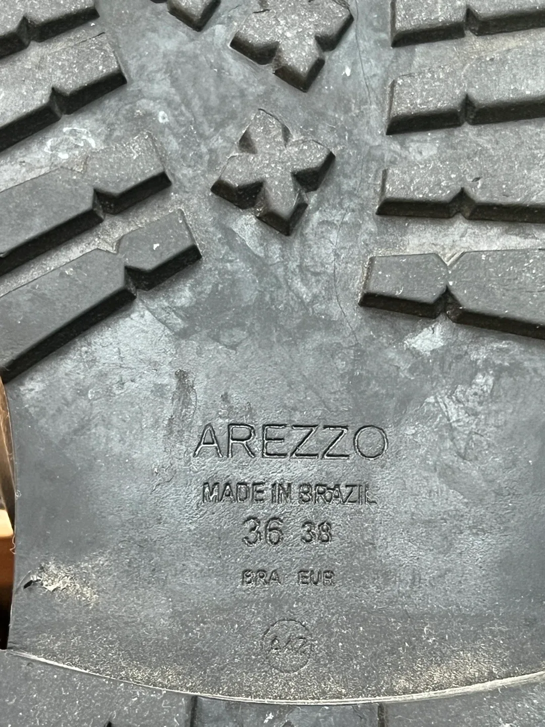 Arezzo Black Leather Loafers Size 6 image indicator(5)